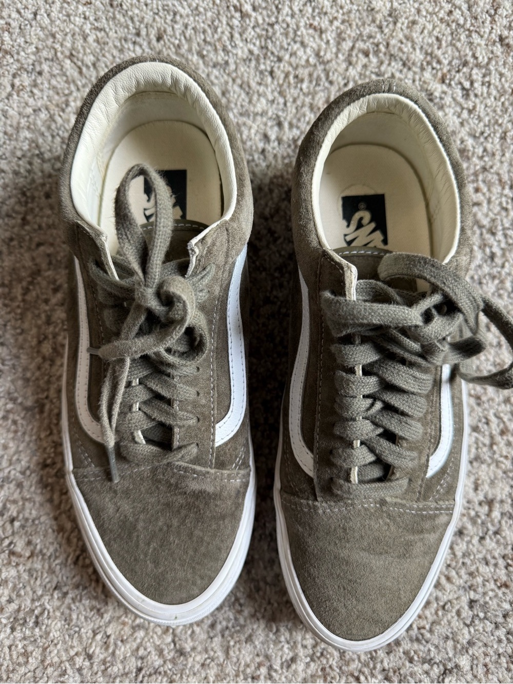 Men’s old school 36LX pig suede shoes in sea turtle green